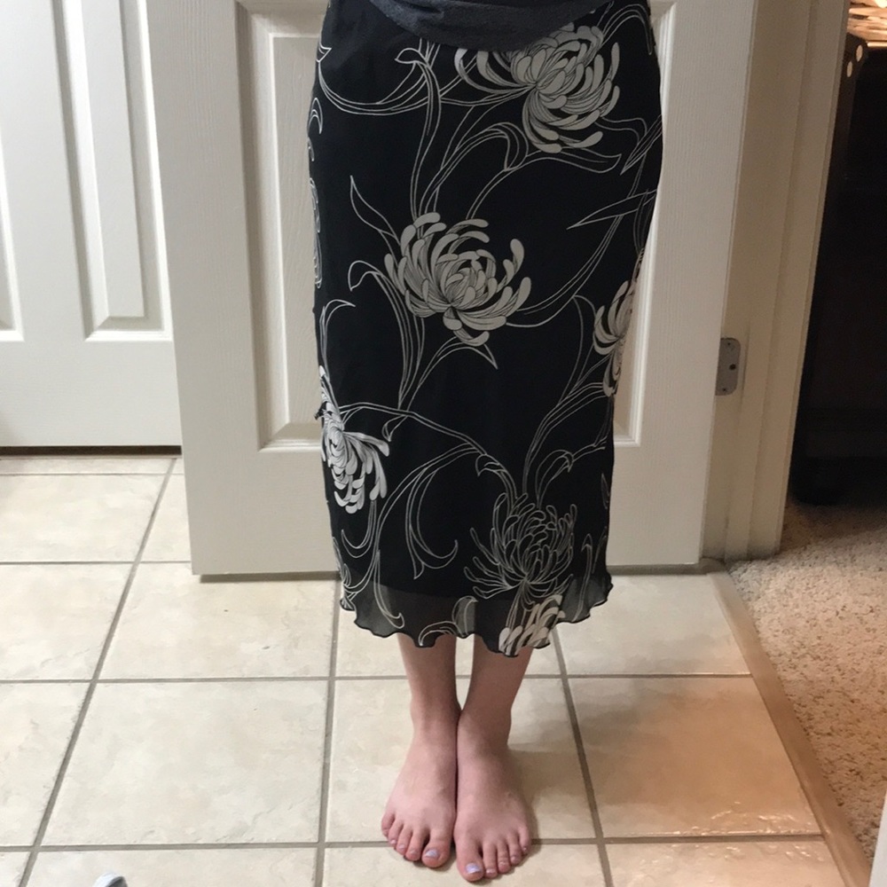Black and white skirt